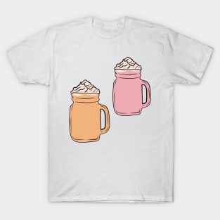 Pink and Orange Whipped Drinks T-Shirt